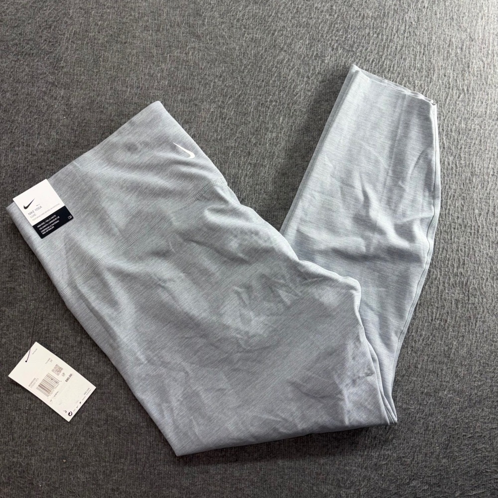 Nike Yoga Luxe Infinalon High Rise 7/8 Leggings Grey CT0162-073 Womens 2X NEW